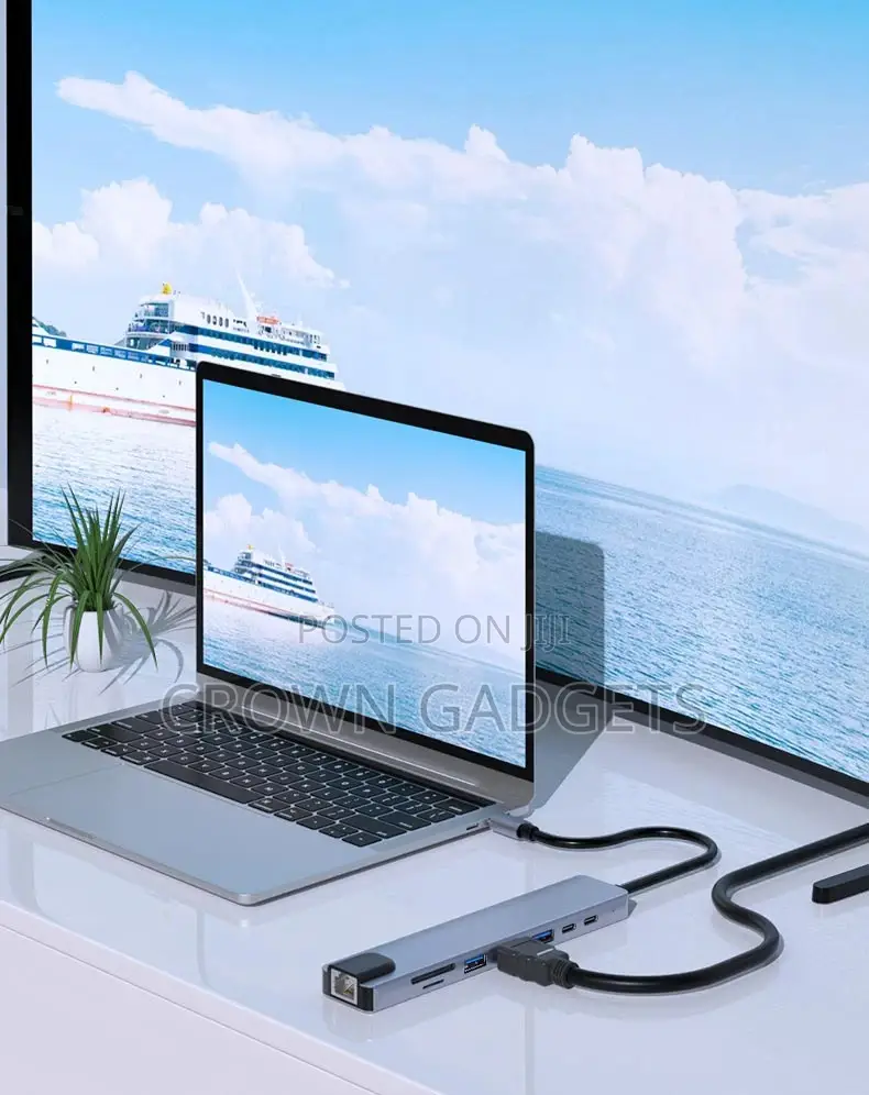 Usb-C Multiport Hub Hdmi Ethernet Usb 3.0 Dock