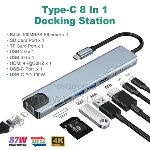 Usb-C Multiport Hub Hdmi Ethernet Usb 3.0 Dock