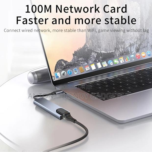 8-in-1 Usb-C Hub Multiport Adapter Hdmi Ethernet Dock - thumbnail 2