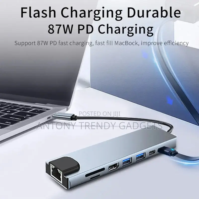 Type-C 3.1 Hub With Hdmi Rj45 Usb 3.0 Expansion Ports