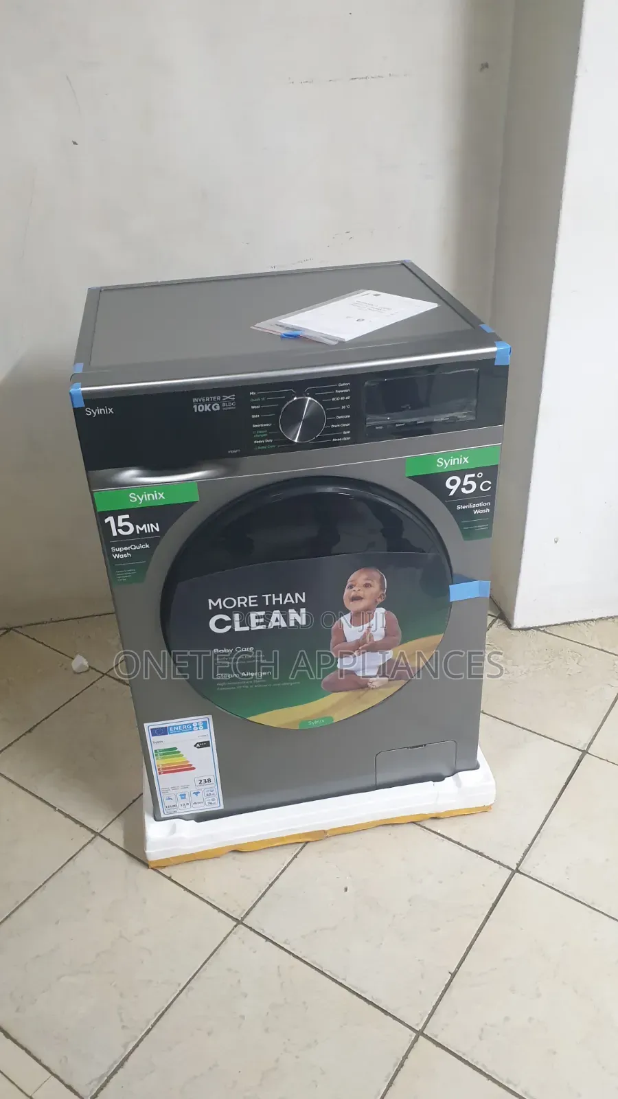 Syinix Washing Machine 10kg Front Load Washing Machine