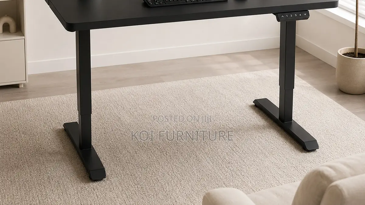 Office Desk; 1.4 Meters Flexible Height Standing Home Gaming Desk