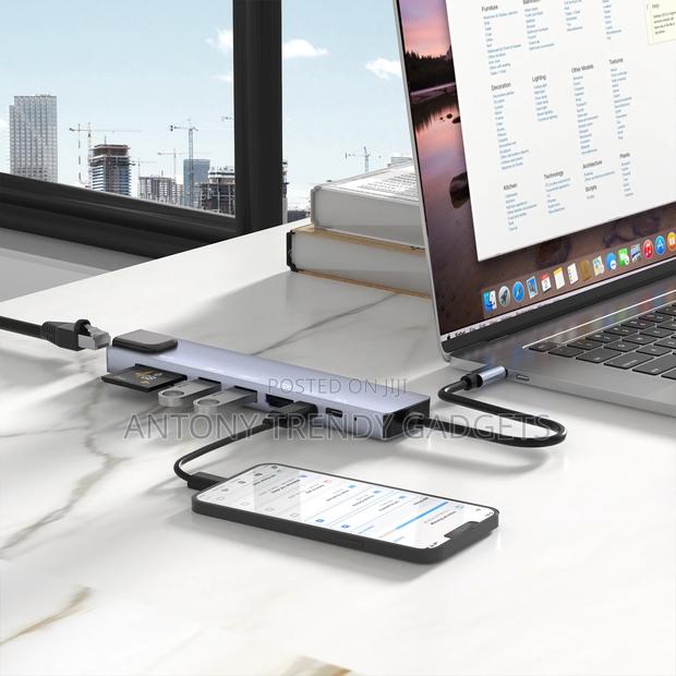 Portable Usb-C Hub With Ethernet Hdmi Usb 3.0 Ports - thumbnail 4