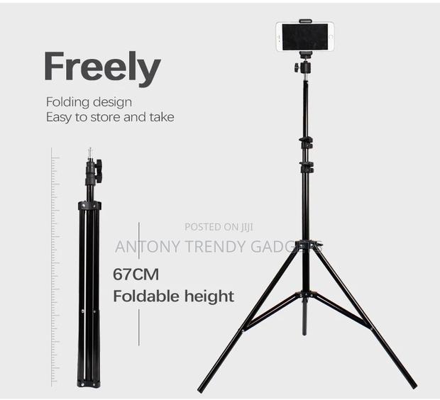 2.1m Aluminum Light Stand Tripod Adjustable With Clip - thumbnail 2