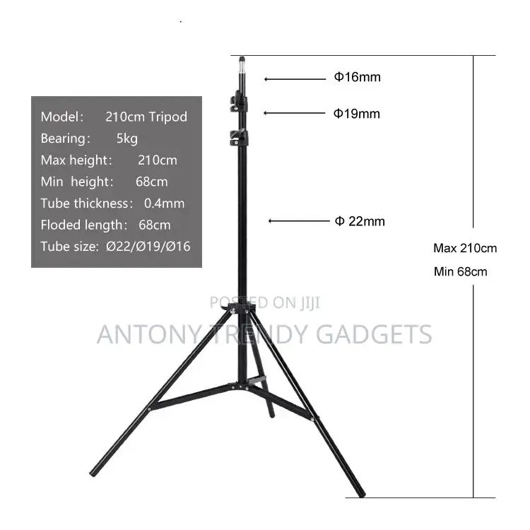 Professional 2.1 Meter Light Stand Tripod Photography Stand