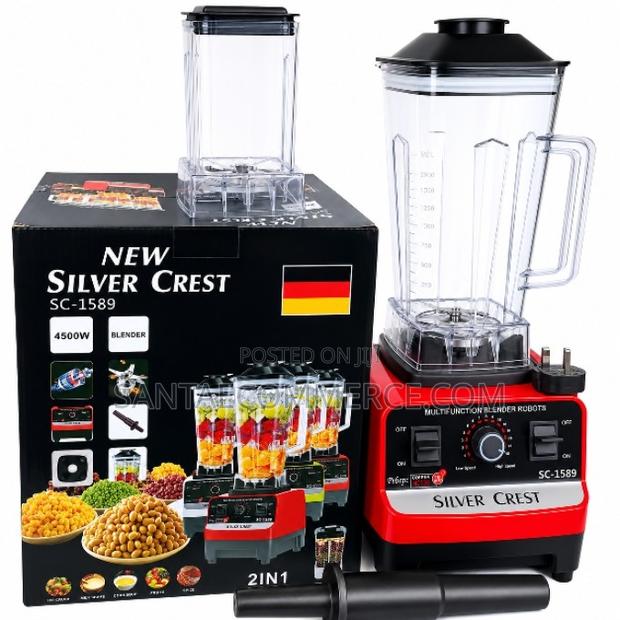 Silver Crest Sc-1589 Commercial Blender – 2-in-1 High Speed Blender