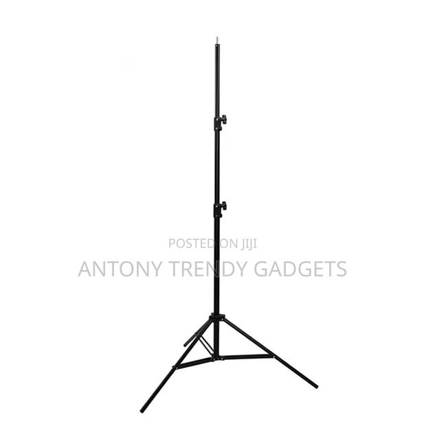 Adjustable Aluminum Light Stand 2.1m With Mounting Clip - thumbnail 2