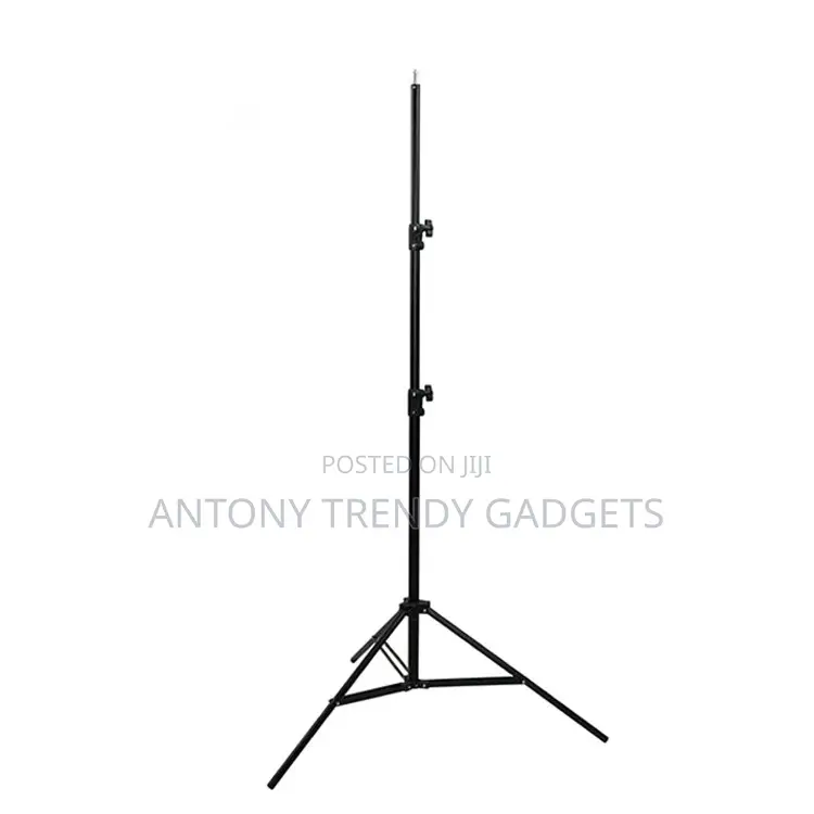 Adjustable Aluminum Light Stand 2.1m With Mounting Clip