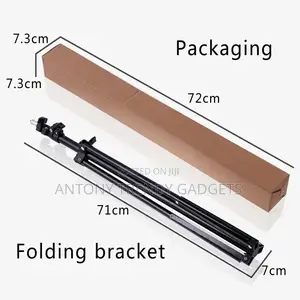 Adjustable Aluminum Light Stand 2.1m With Mounting Clip