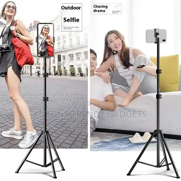 Portable Aluminum Light Stand Tripod 210cm With Clip