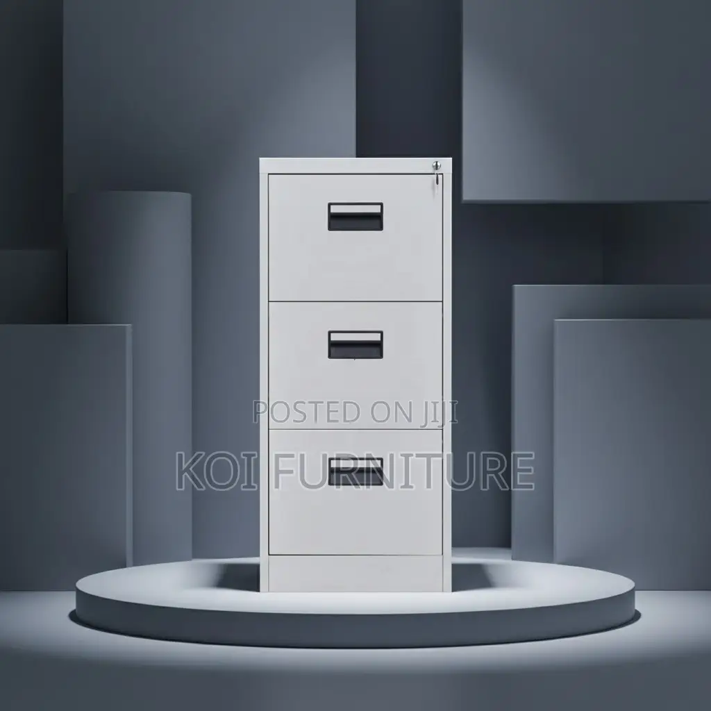 Office Cabinet; Three Drawers Steel Organized Office Storage Cabinet