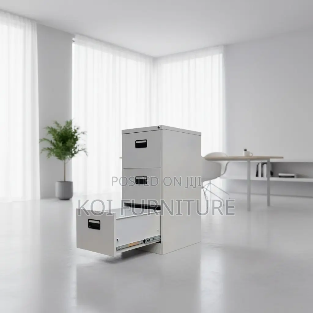 Office Cabinet; Three Drawers Steel Organized Office Storage Cabinet