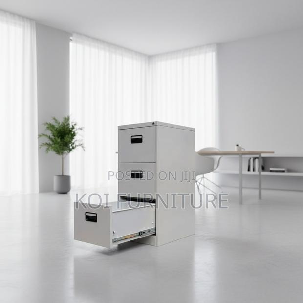 Office Cabinet; Three Drawers Steel Organized Office Storage Cabinet - thumbnail 13