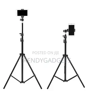 2.1 Meter Adjustable Light Stand Tripod With Clip Holder