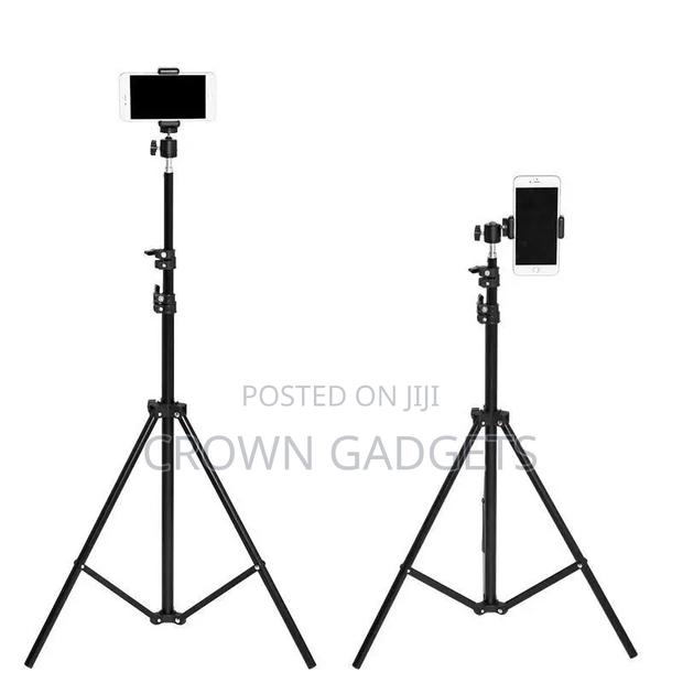 2.1 Meter Adjustable Light Stand Tripod With Clip Holder