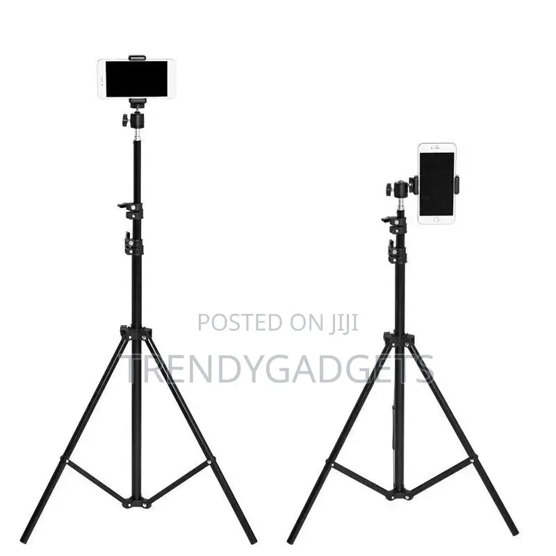 2.1 Meter Adjustable Light Stand Tripod With Clip Holder