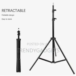 2.1 Meter Adjustable Light Stand Tripod With Clip Holder