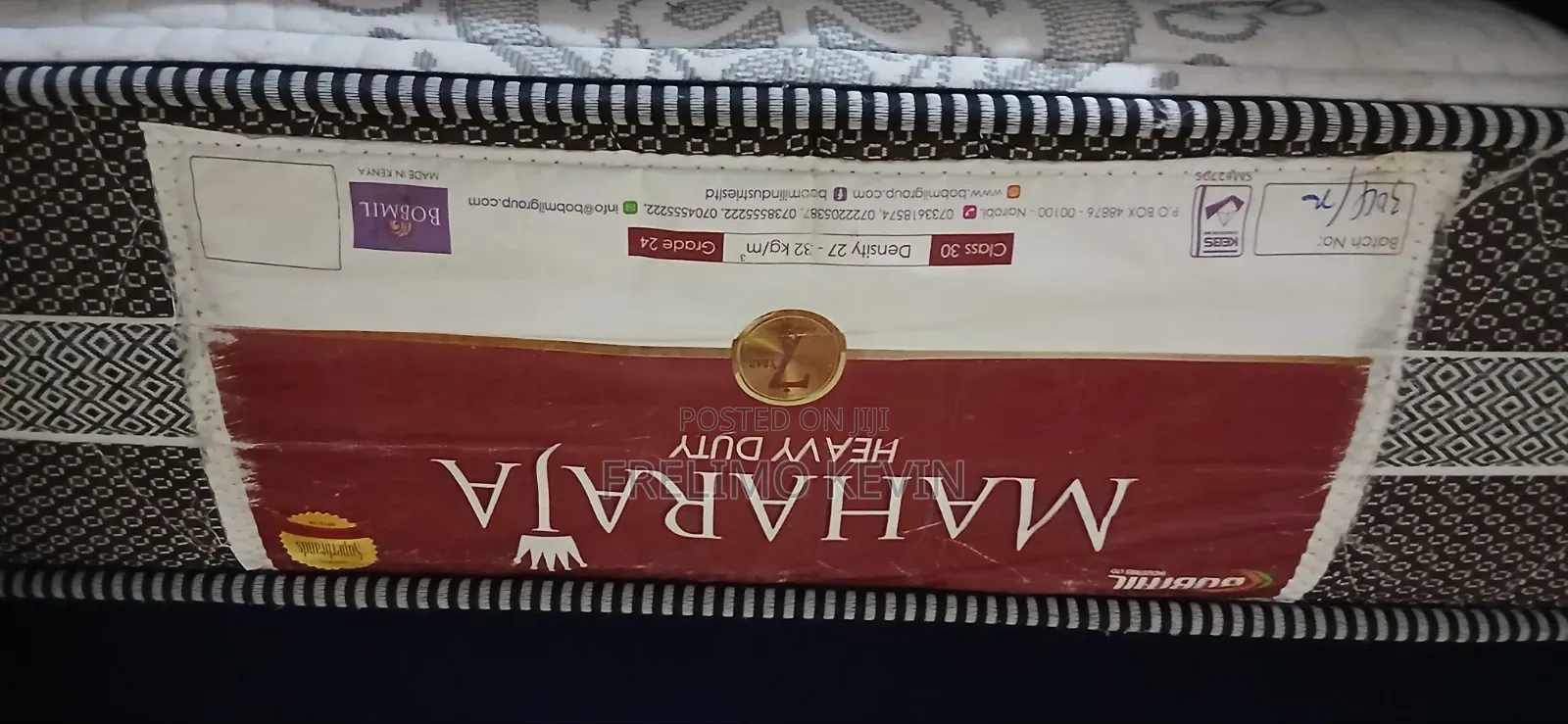 Kingsized Chess Bed Plus Maharaj Heavy Duty Mattress