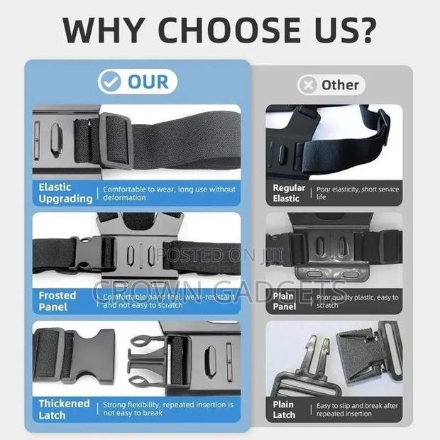 Universal Chest Strap Phone Holder for Pov Video Recording
