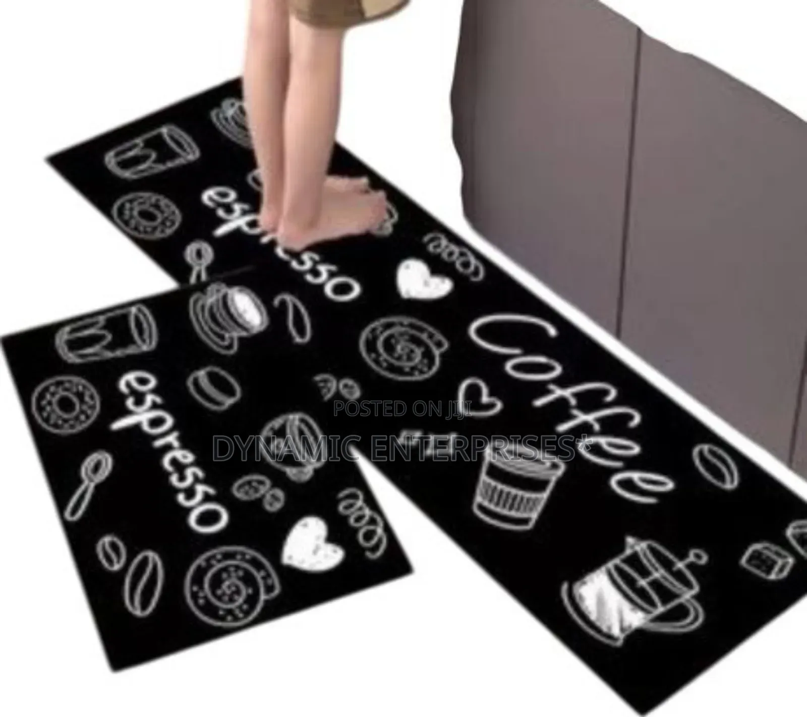 2pcs Non Slip Kitchen Mats Set Size: 120*40cm + 40*60cm