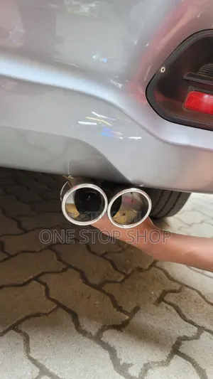 Twin Tip Double Tube Chrome Finish Exhaust Tip