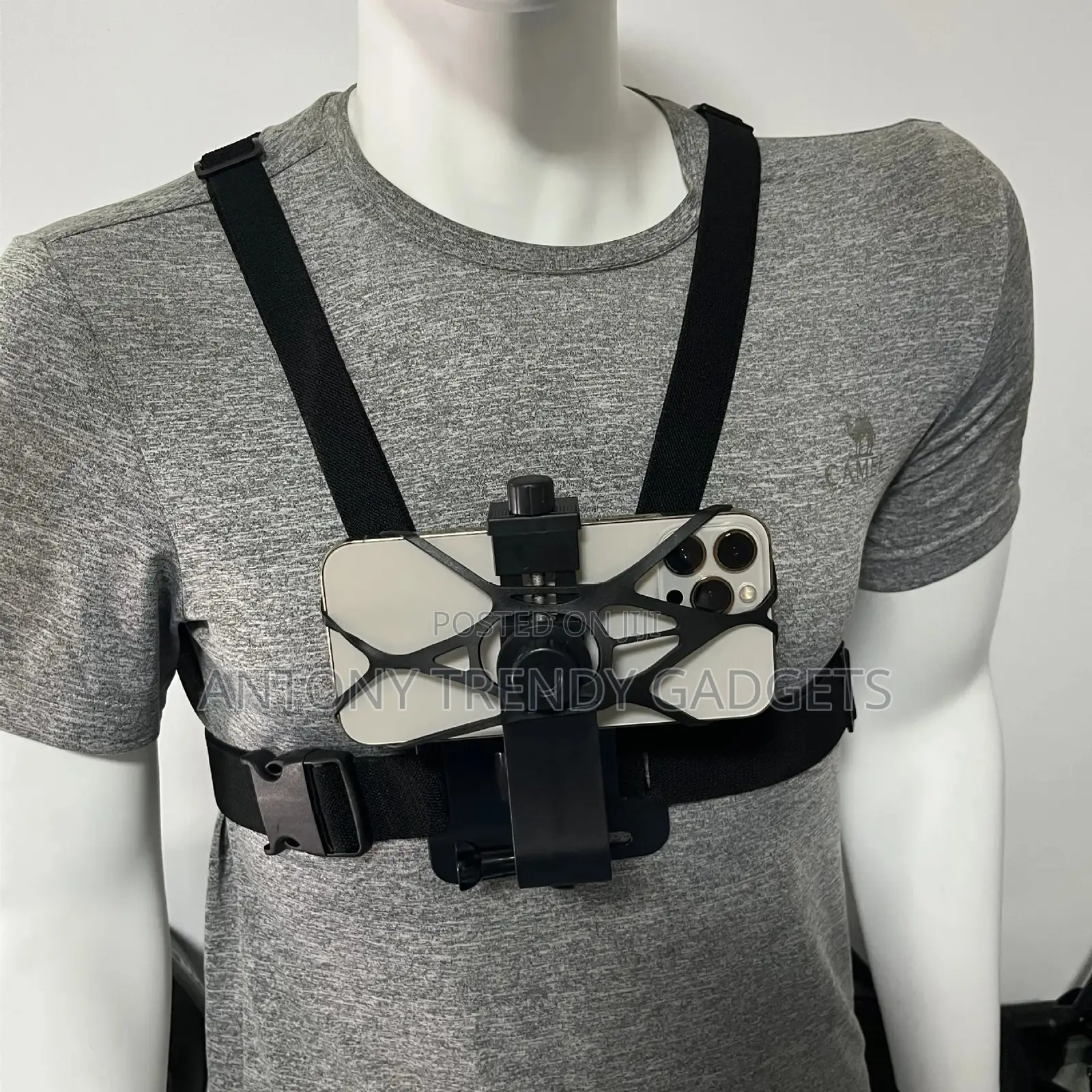 Adjustable Chest Mount Phone Holder Pov Recording Harness