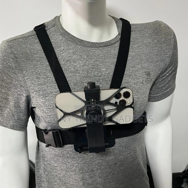 Adjustable Chest Mount Phone Holder Pov Recording Harness - thumbnail 2