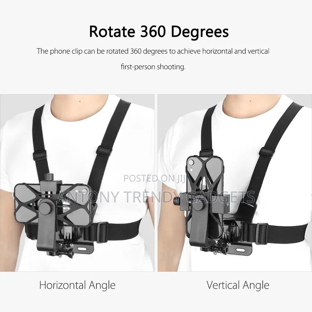 Universal Smartphone Chest Strap for Action Video Capture