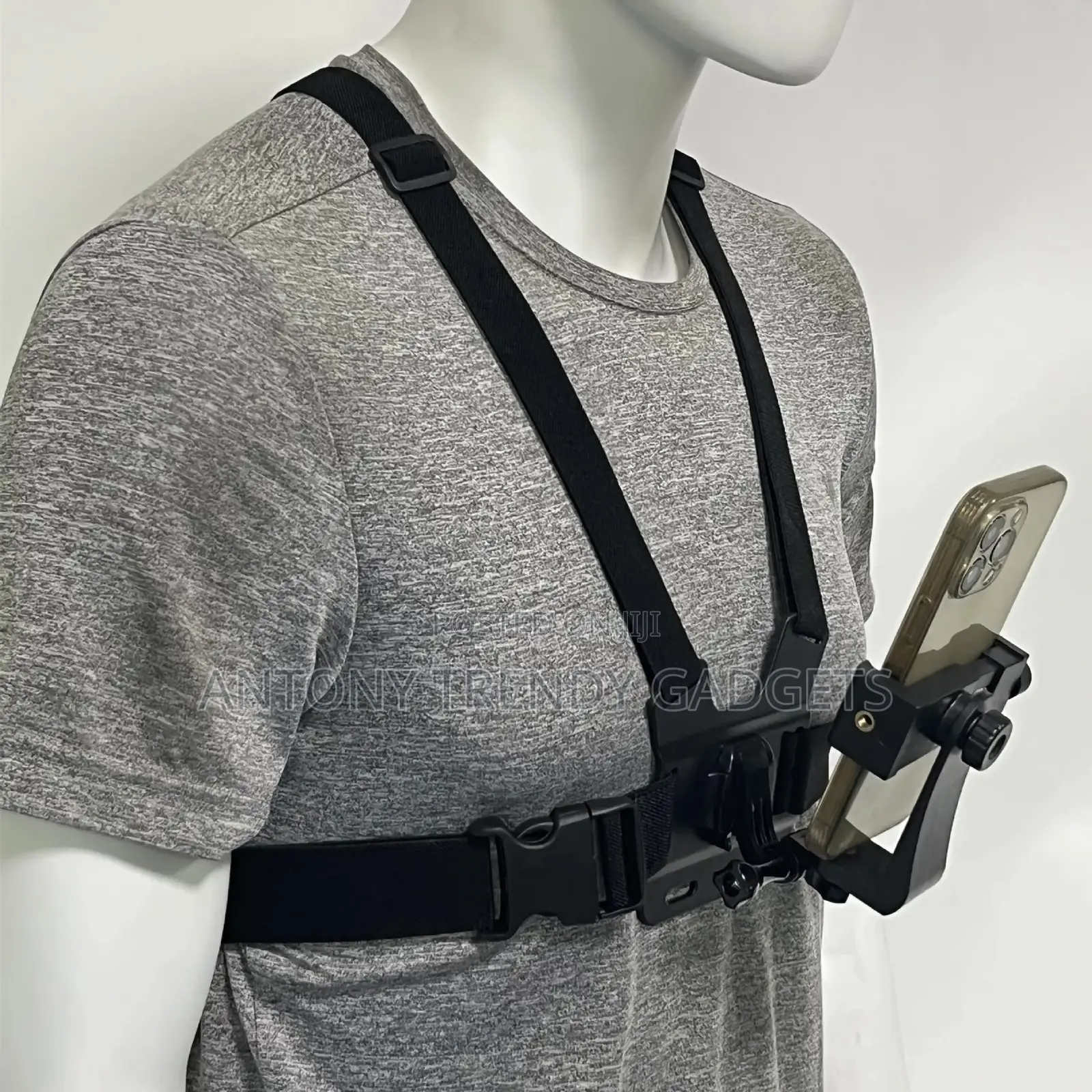 Hands-free Chest Phone Holder For Vlogging Outdoor Sports