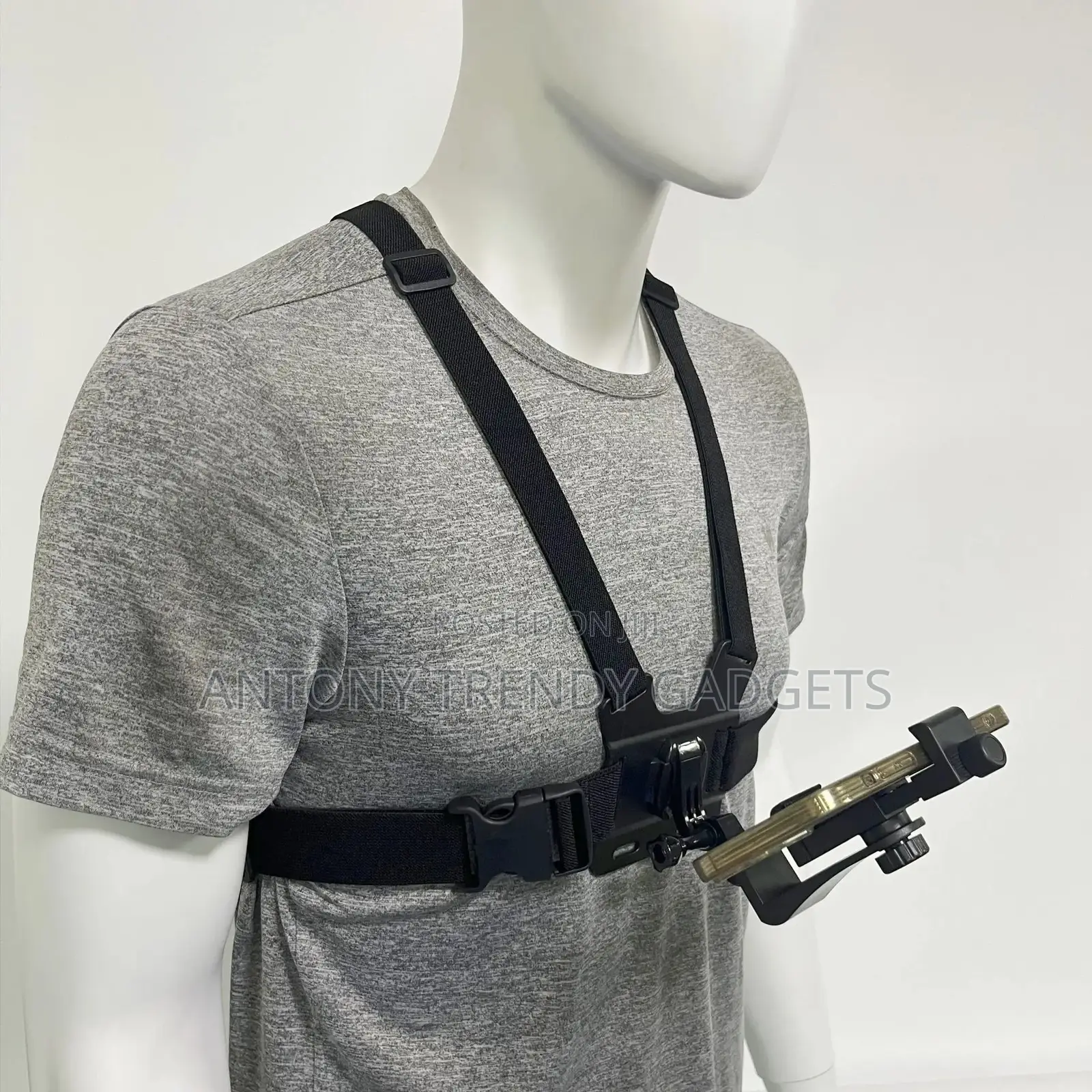Hands-free Chest Phone Holder For Vlogging Outdoor Sports