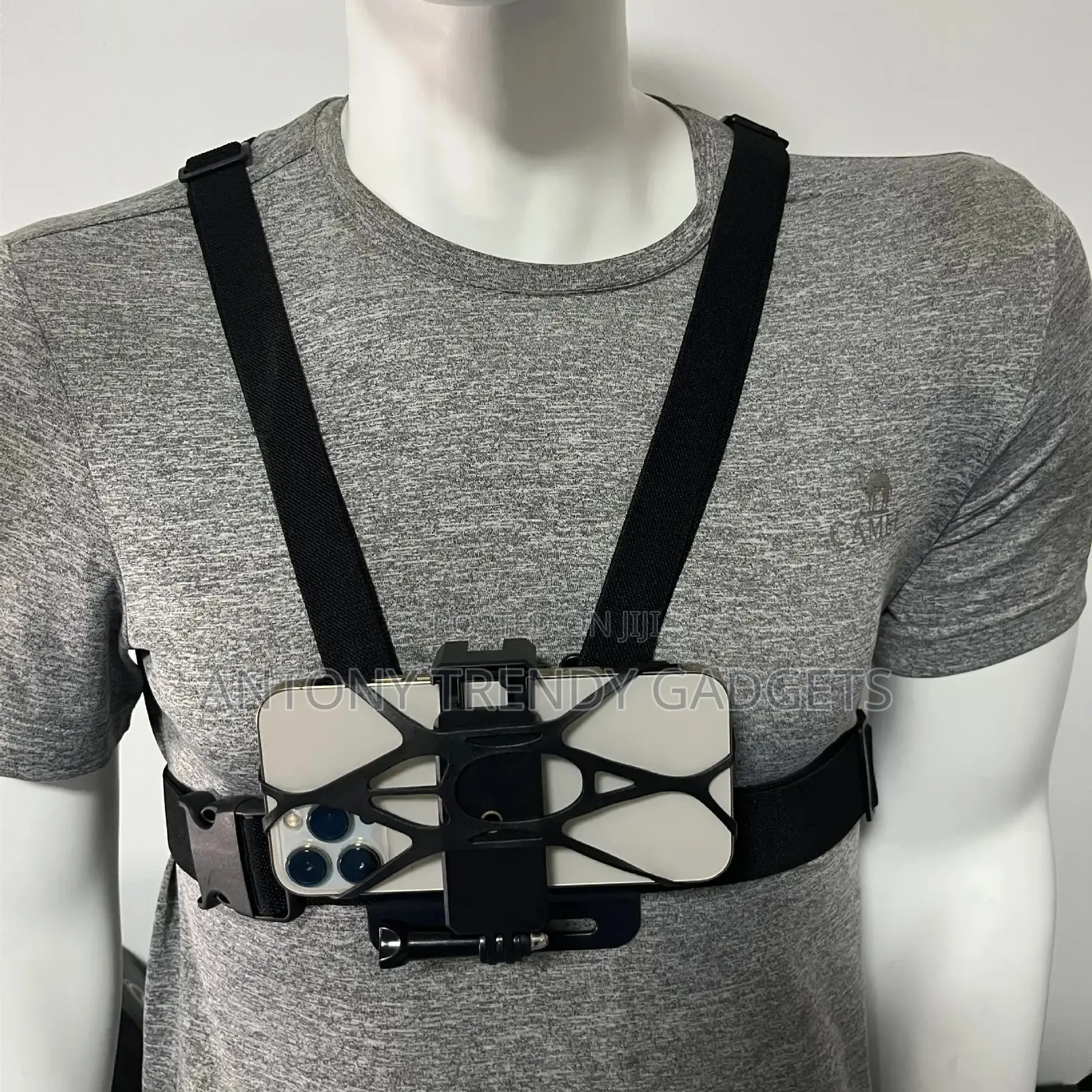 Hands-free Chest Phone Holder For Vlogging Outdoor Sports