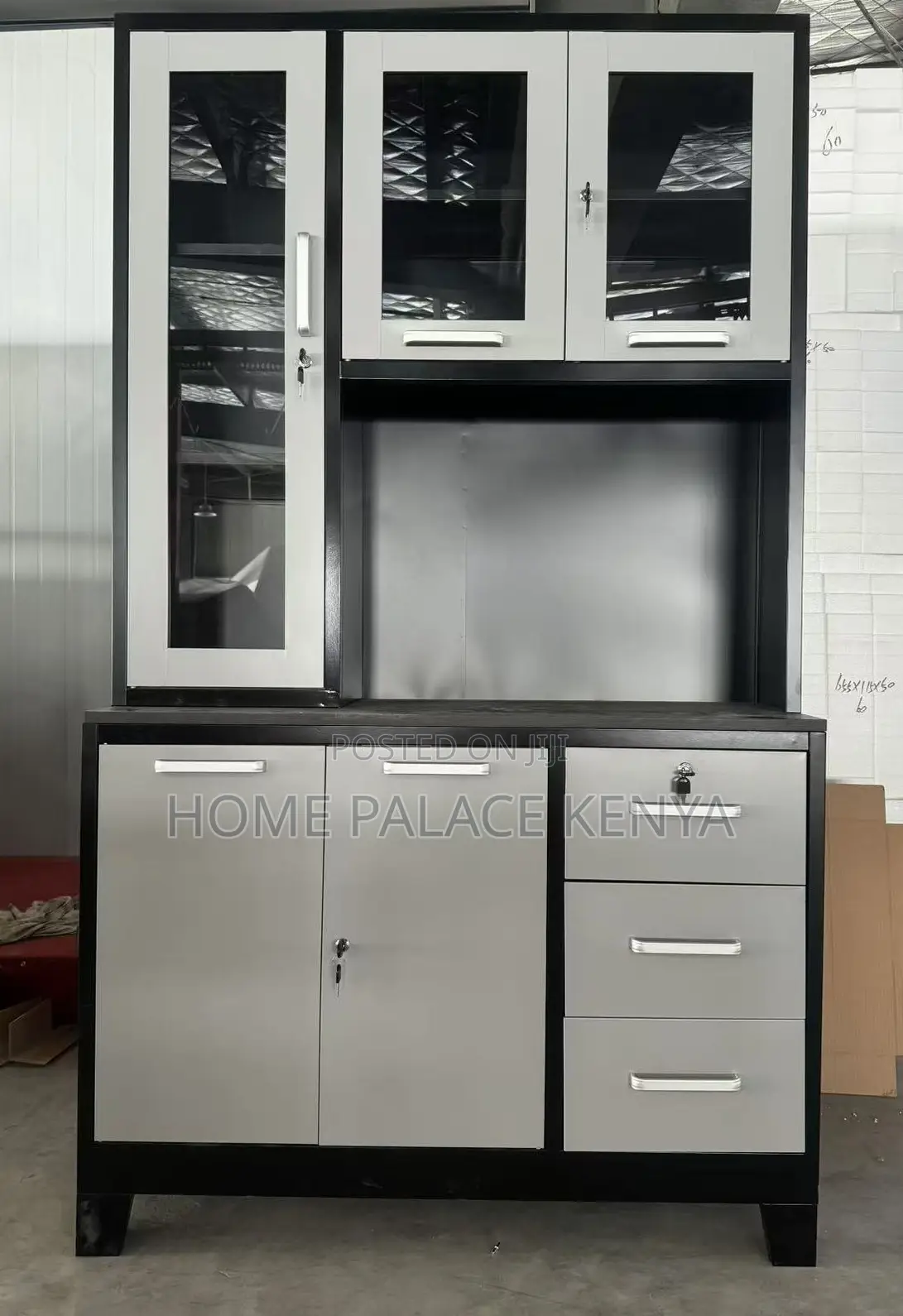Kitchen Cabinet: Steel Utility Storage Cabinet With Adjustable Shelves