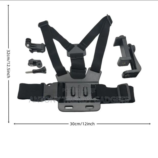 Pov Chest Harness Mount Compatible With Most Smartphones