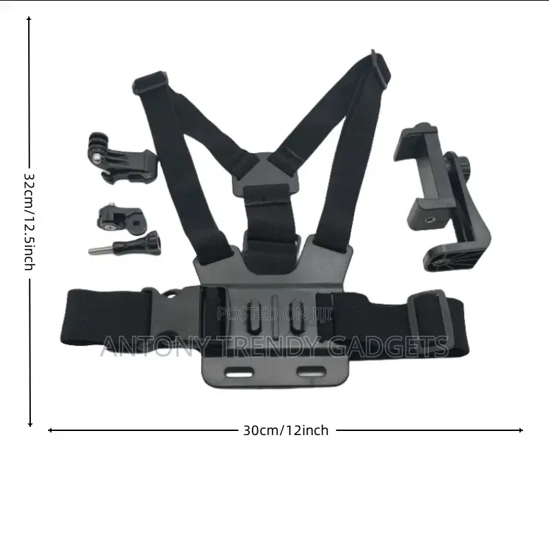 Pov Chest Harness Mount Compatible With Most Smartphones