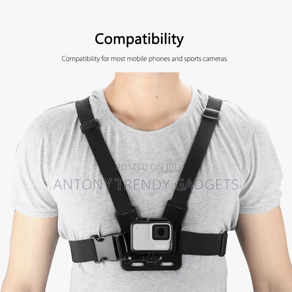 Universal Chest Strap Phone Mount for Cycling Hiking