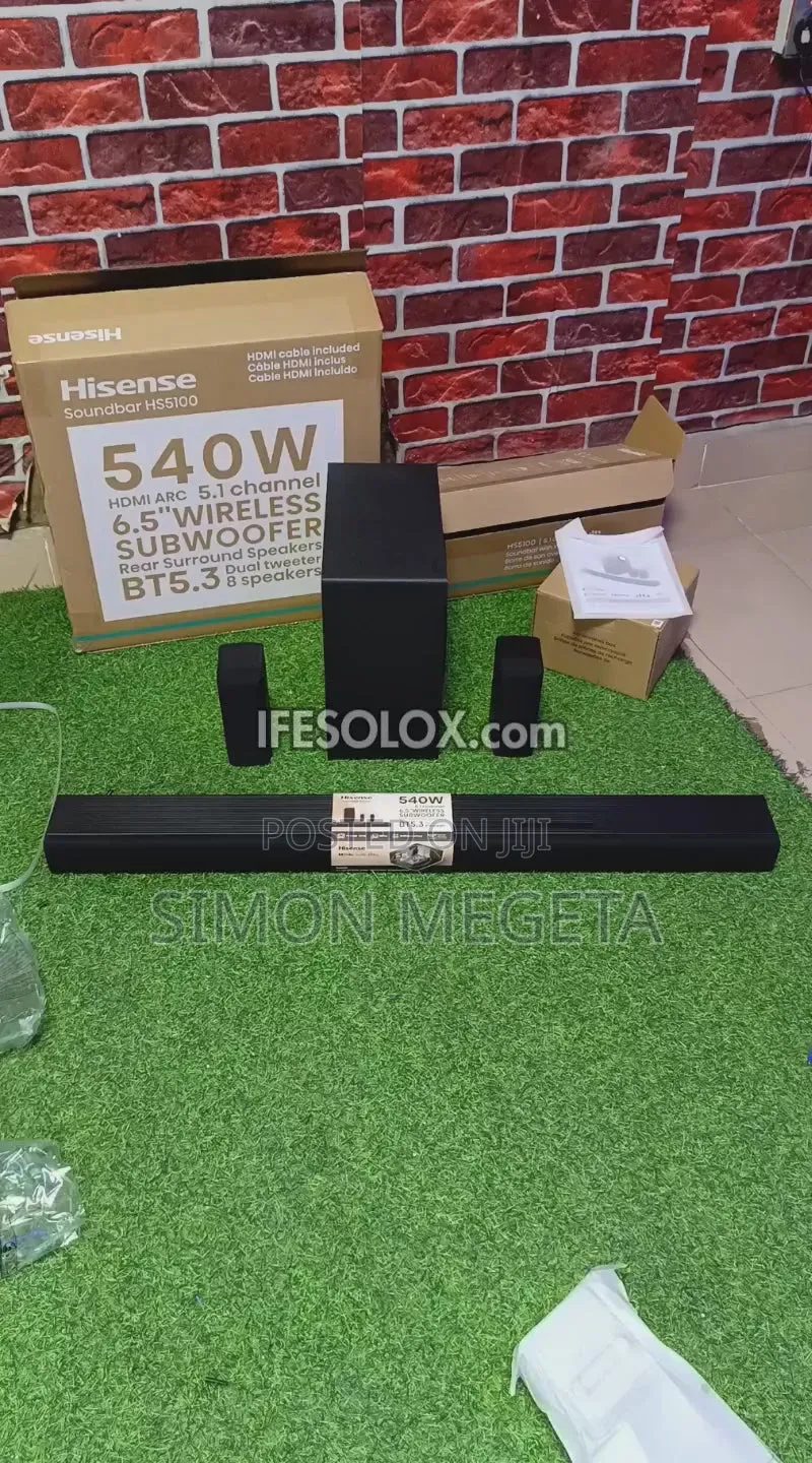 Newly Restocked 540w Hisense 6.5 Sound Bar