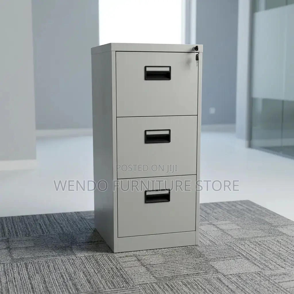 Office Cabinet; Steel Gray Executive Home Office Cabinet
