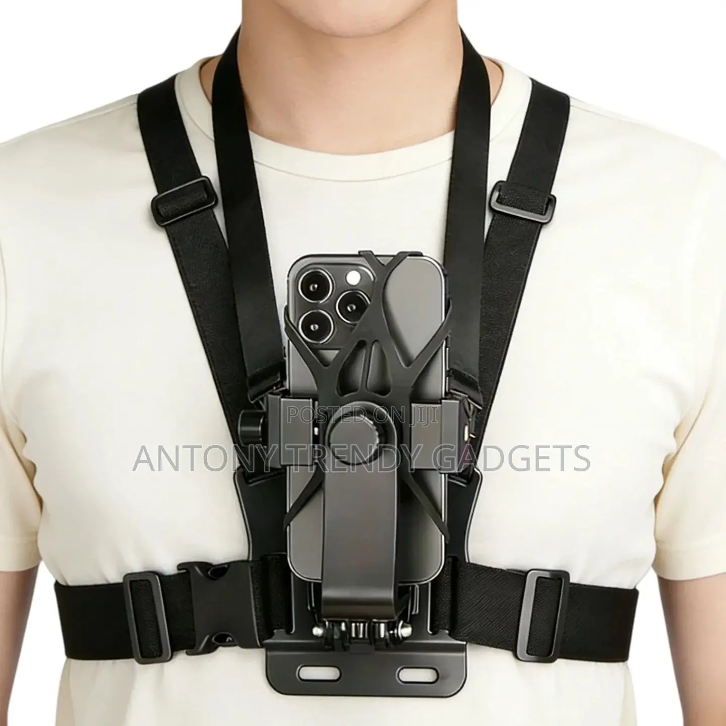 Universal Chest Strap Phone Mount for Cycling Hiking