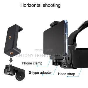 Adjustable Head Strap Mount for Phone Action Camera