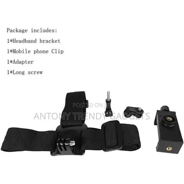 Pov Head Mount Harness for Smartphone Video Recording