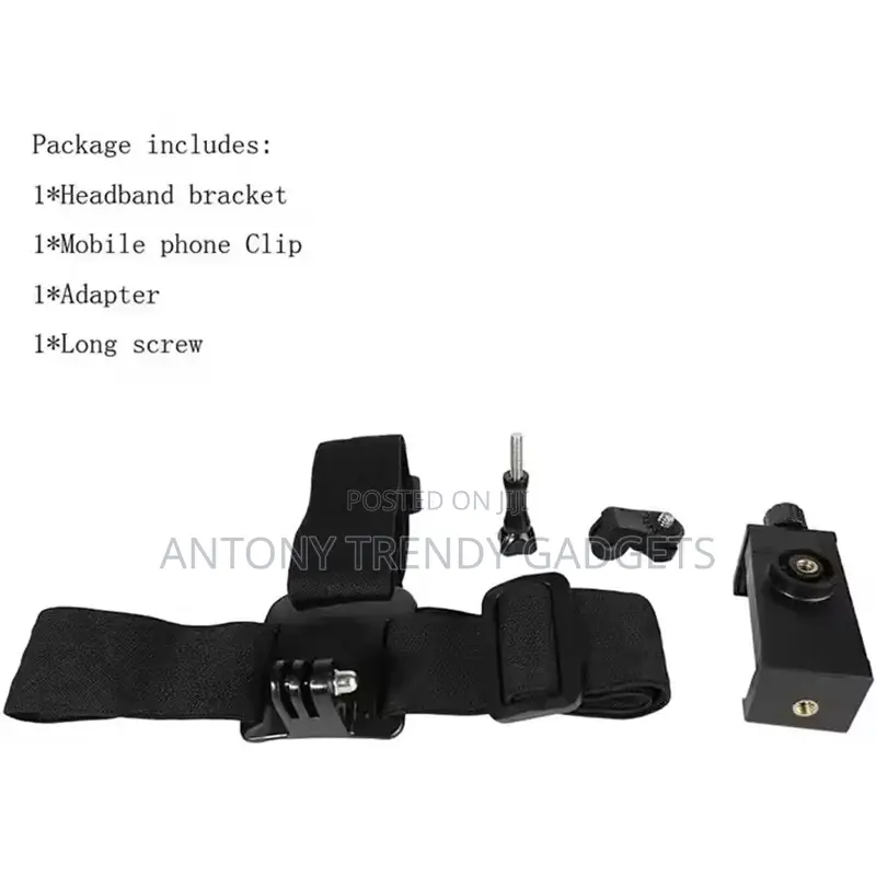 Pov Head Mount Harness for Smartphone Video Recording