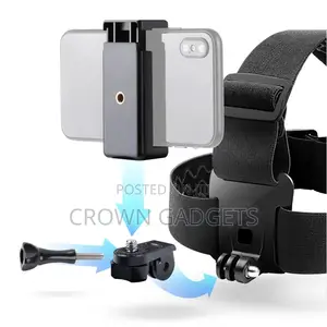 Head Strap Mount for Smartphone Action Camera Pov Recording