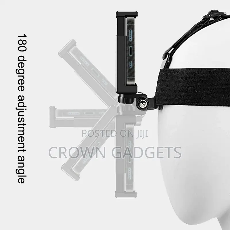 Adjustable Head Harness Camera Mount for Hands-Free Videos