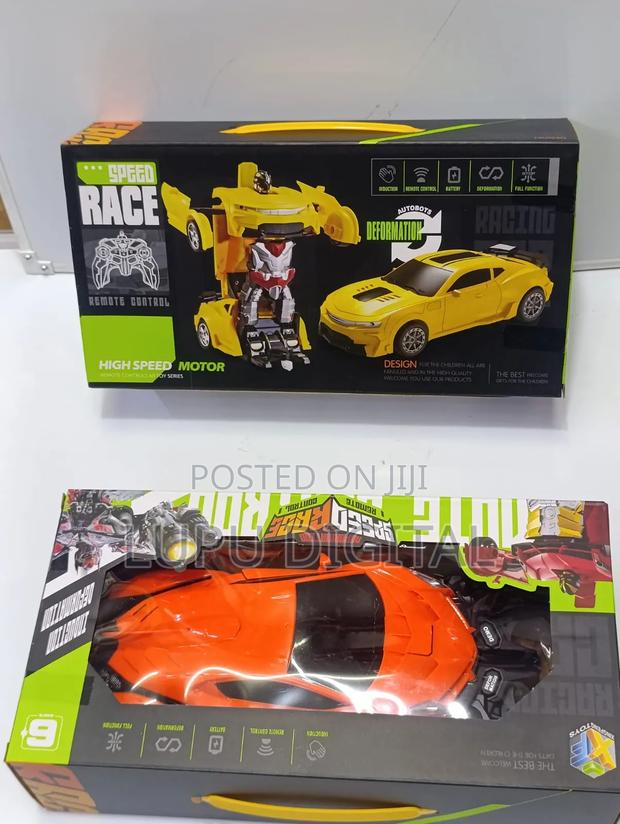 Robbot Remote Car. Rechargeable. Red and Orange Colours. - thumbnail 2