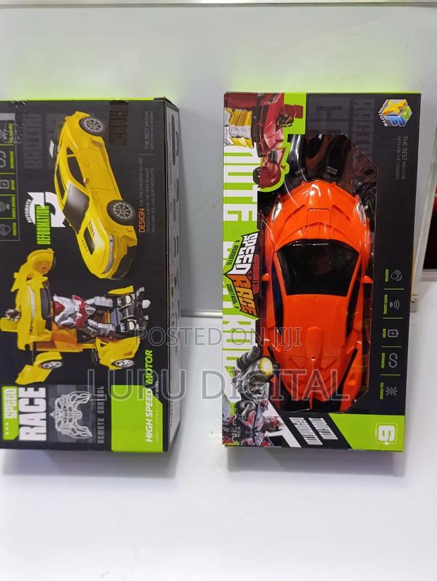 Robbot Remote Car. Rechargeable. Red and Orange Colours. - thumbnail 3