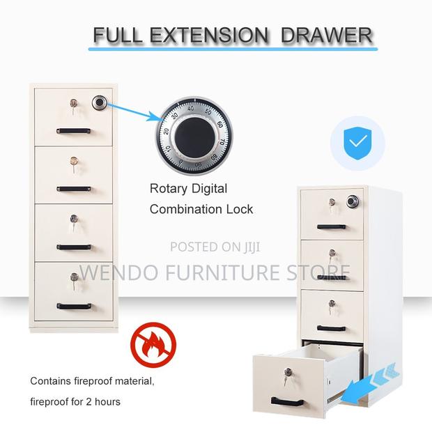 Office Safes Metallic Executive Cooparerations Fireproof Safe Cabinet - thumbnail 3