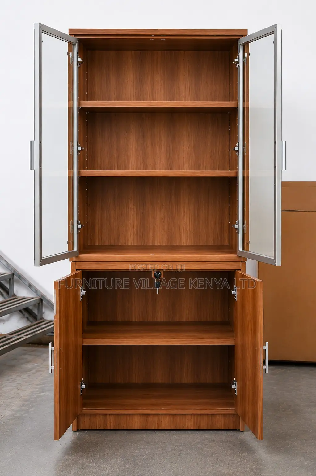 2-Door Wooden Office Cupboard.