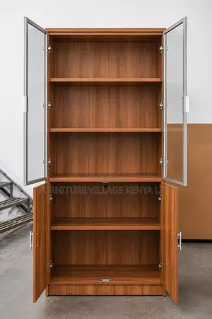2-Door Wooden Office Cupboard.