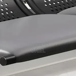 Office Sofa : Black 5-Seater Office Reception 5-Seater Sofa