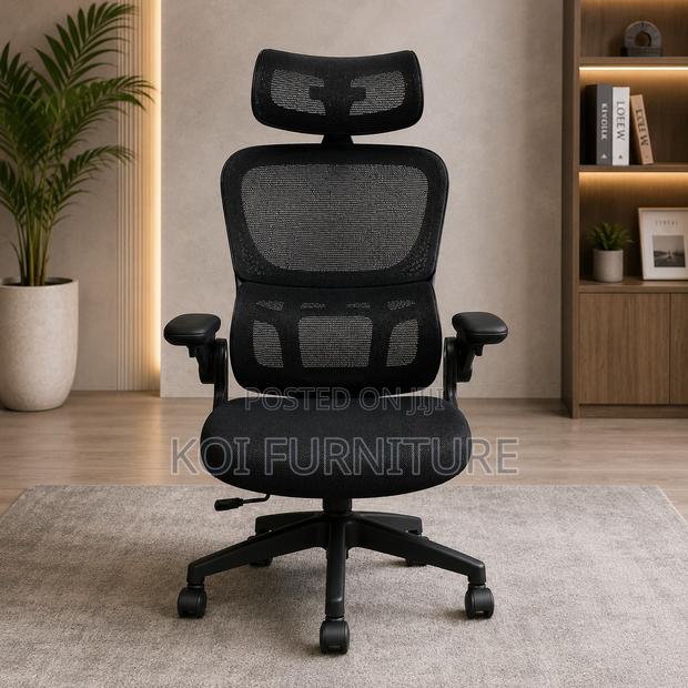 Office Chairs; High Back Ergonomic Office Chairs With Flipping Arms